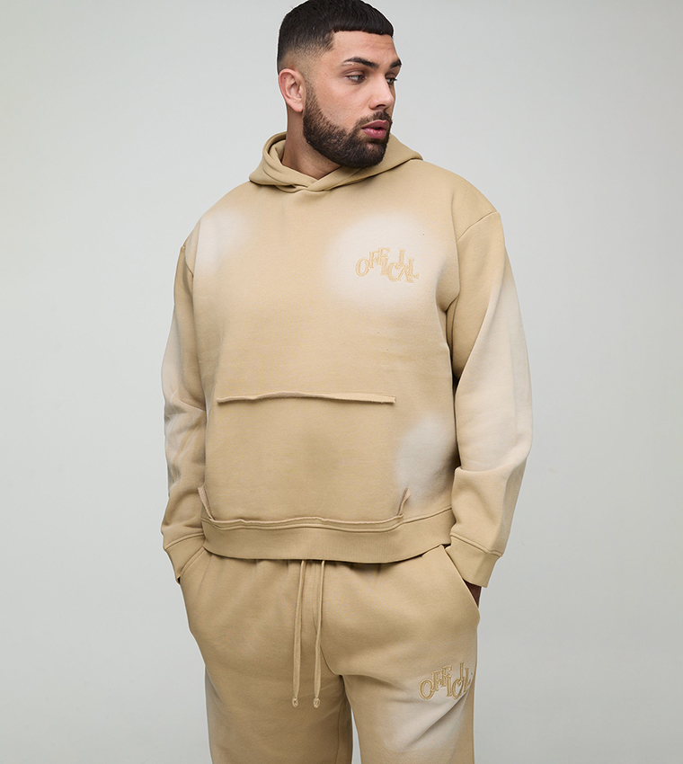 طقم ملابس بهودي رسمي ومزين مغسول للمقاسات الكبيرة والطويلة  - غير قابل للإرجاع