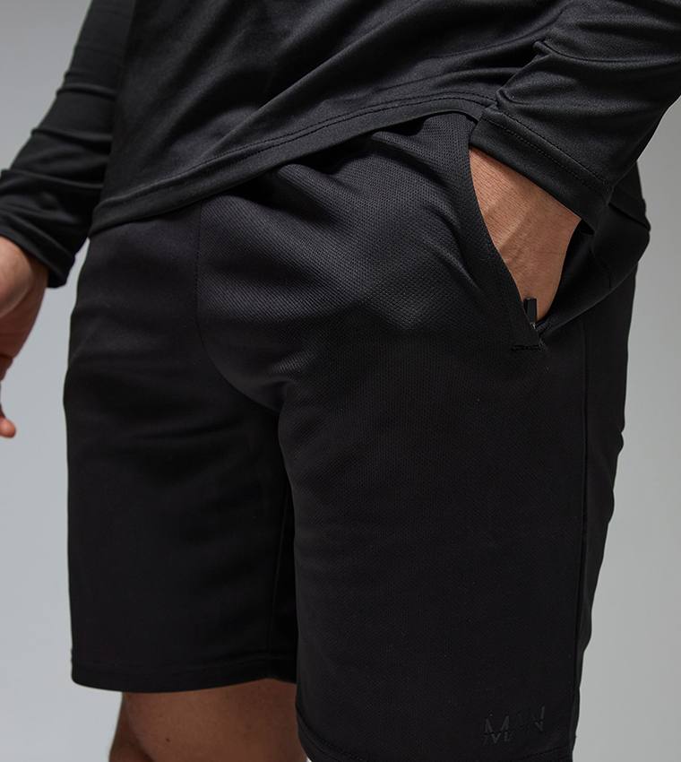 Active Zip Pockets Stretch Gym Shorts