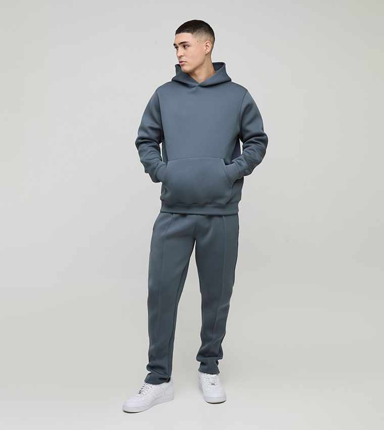 Seam Detail Scuba Hooded Tracksuit