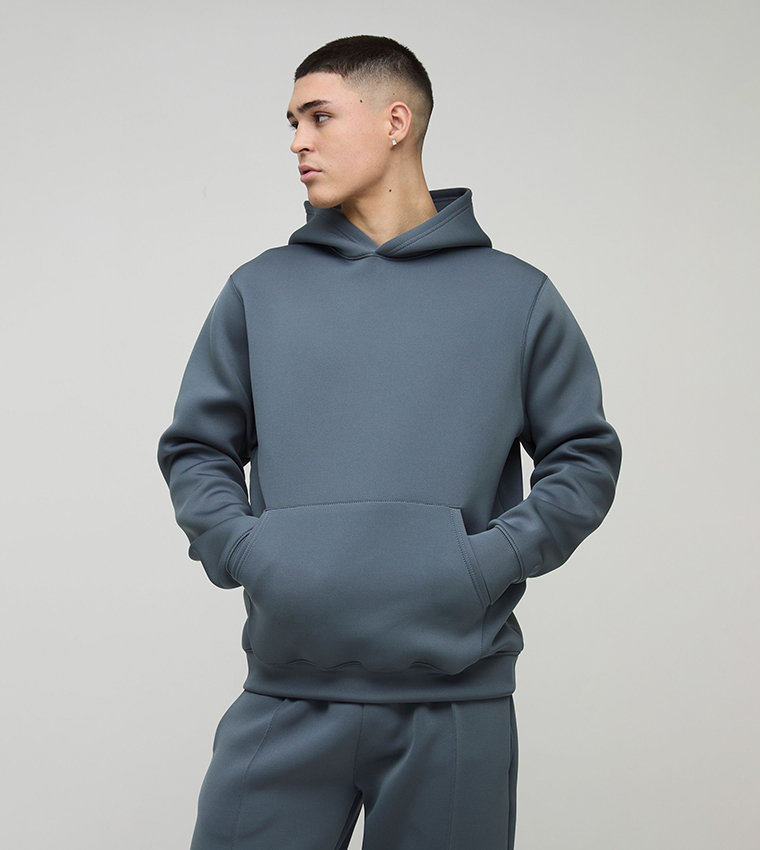 Seam Detail Scuba Hooded Tracksuit