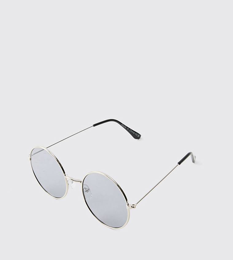 Metal Rim Round Sunglasses
