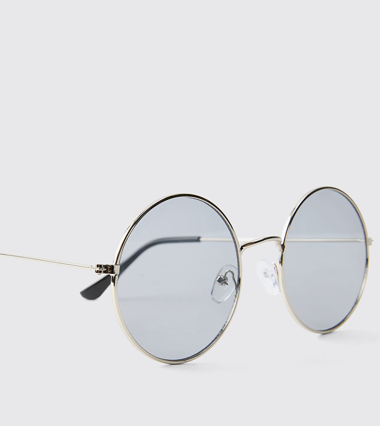 Metal Rim Round Sunglasses