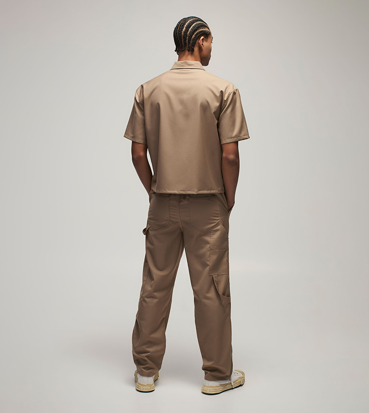 Carpenter Detail Straight Fit Trousers