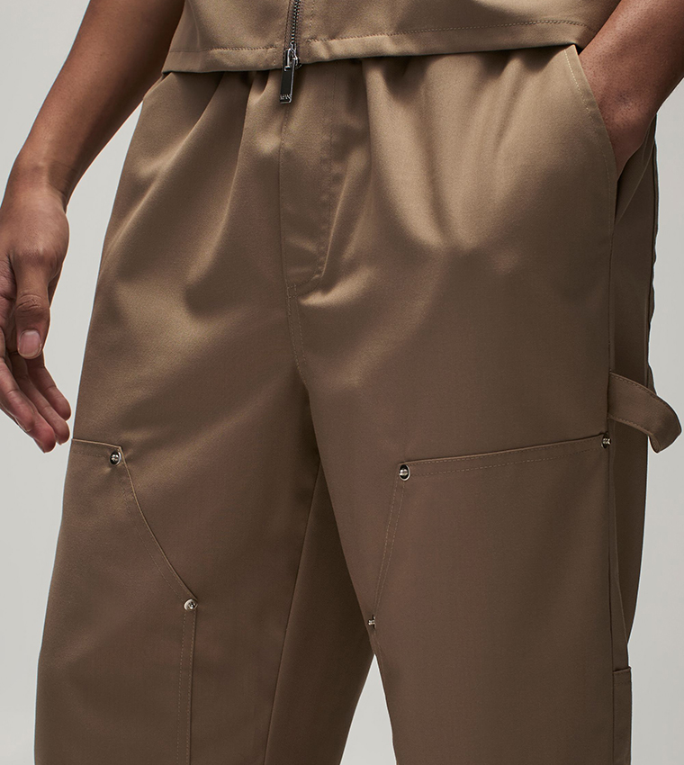 Carpenter Detail Straight Fit Trousers