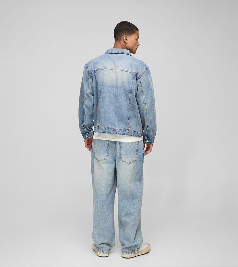 Rigid Stonewash Loose Fit Baggy Jeans