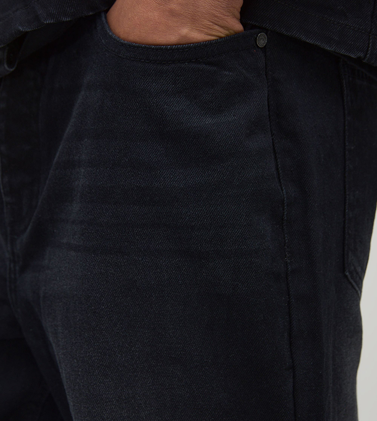 Washed Loose Fit Bootcut Jeans
