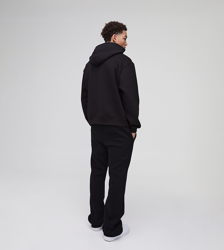 Solid Long Sleeves Oversized Hoodie