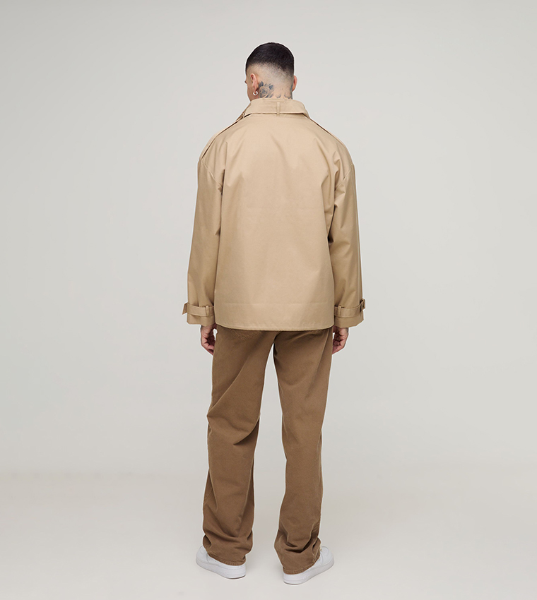 Tall Oversized Cargo Trench Coat