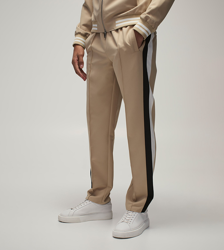 Mid Rise Slim Fit Varsity Sweatpants