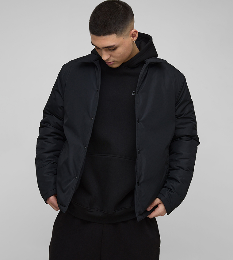 Regular Fit Nylon Coach Jacket