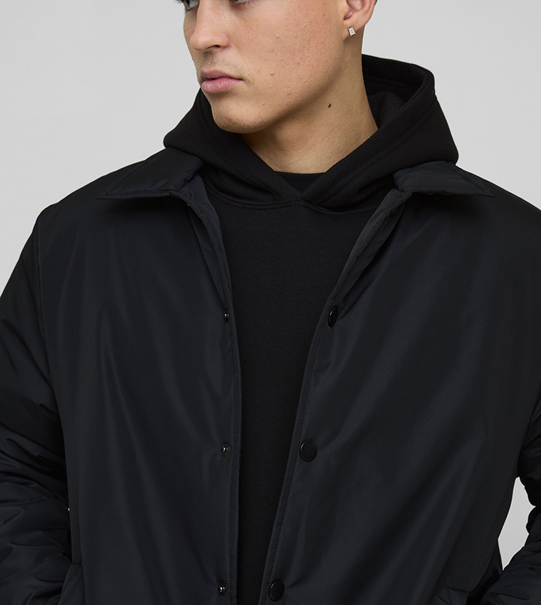 Regular Fit Nylon Coach Jacket