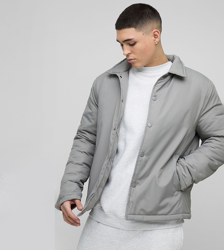 Regular Fit Nylon Coach Jacket