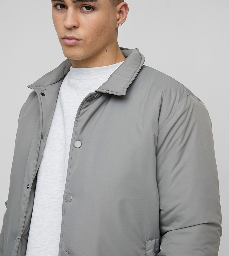 Regular Fit Nylon Coach Jacket