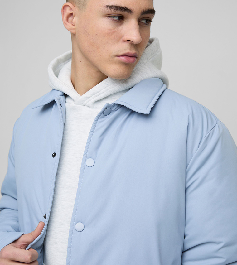 Regular Fit Nylon Coach Jacket