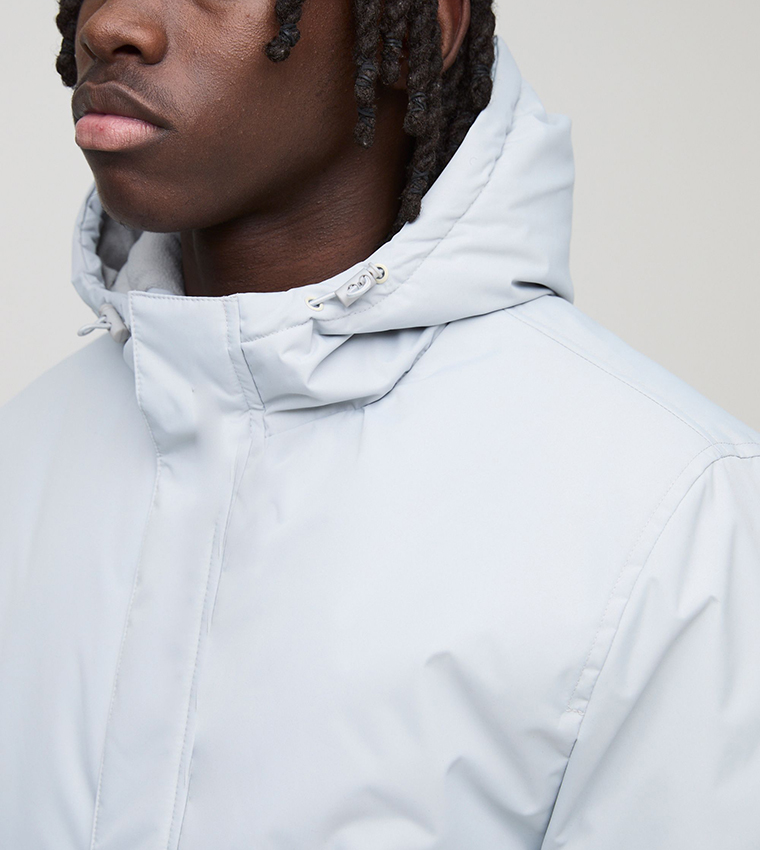 Regular Fit Hooded Parka Jacket