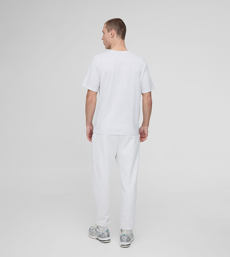 Textured Crew Neck T-Shirt