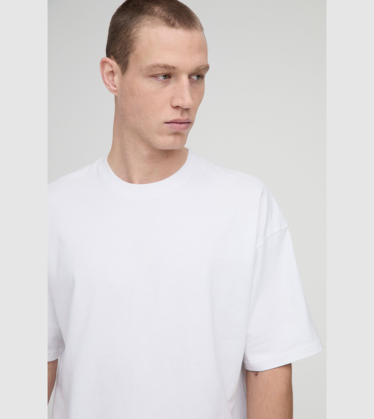 Solid Crew Neck Oversized T-Shirt