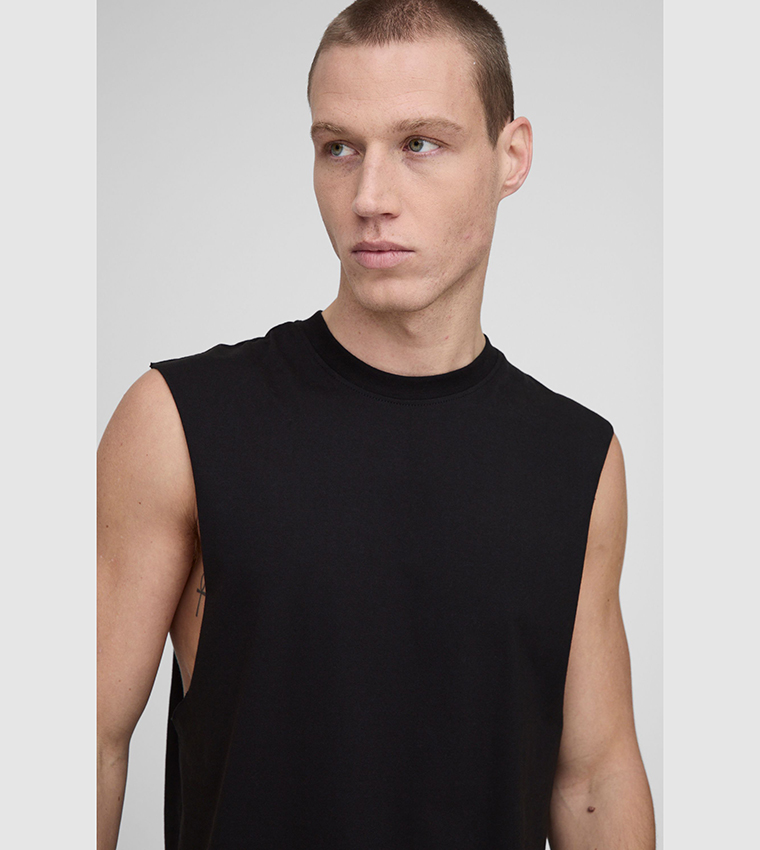 Solid Drop Armhole Tank Top