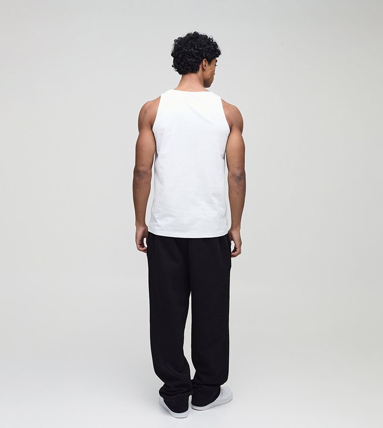Regular Fit Embroidered Tank Top