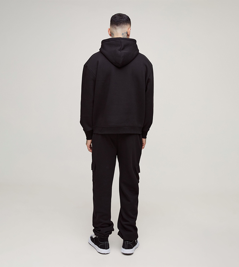 Tall Solid Long Sleeves Oversized Hoodie