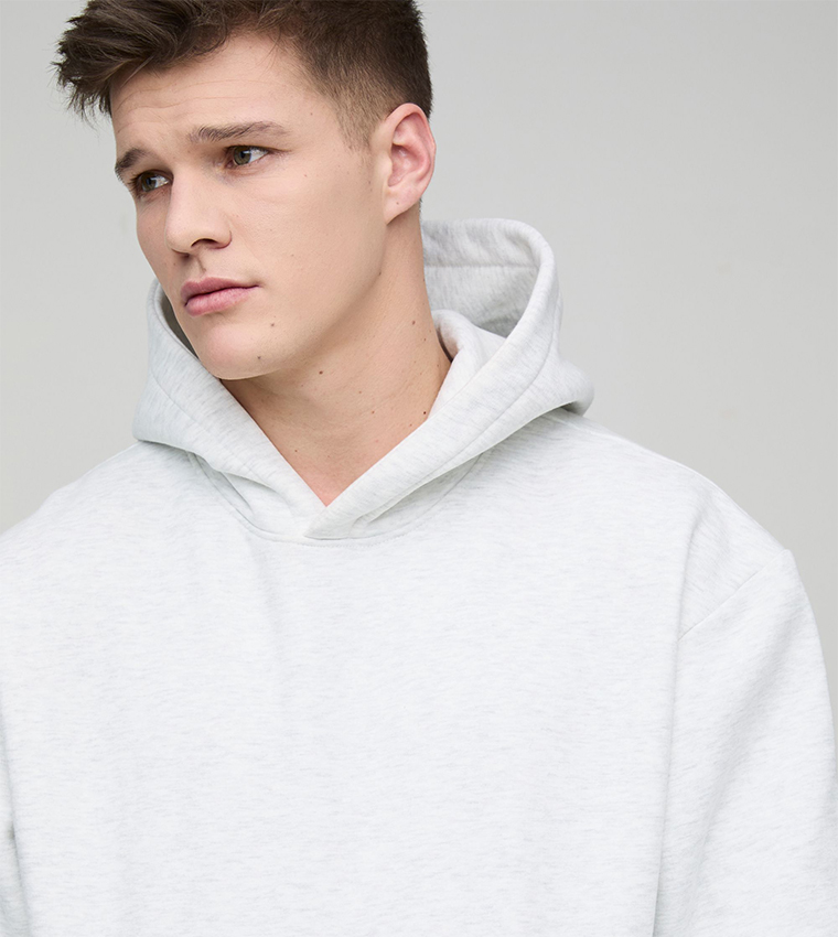 Tall Solid Long Sleeves Oversized Hoodie