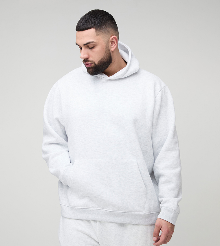 Plus & Tall 330GSM Solid Hoodie