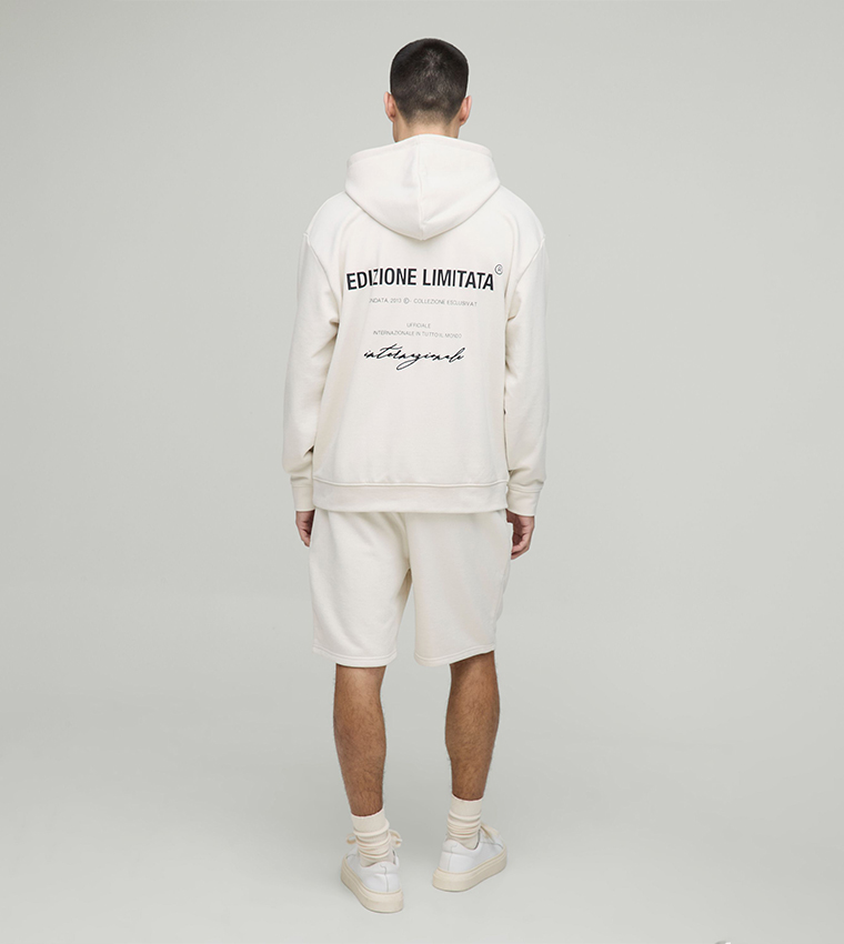 Edizione Limitata Print Oversized Hoodie