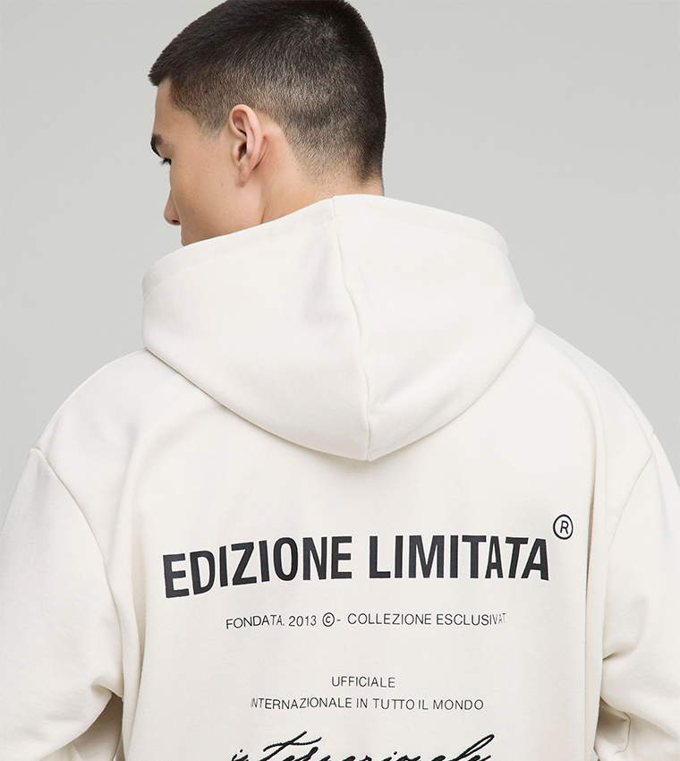Edizione Limitata Print Oversized Hoodie