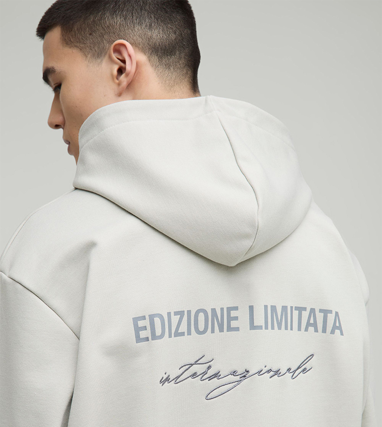 Edizione Limitata Print Oversized Hoodie