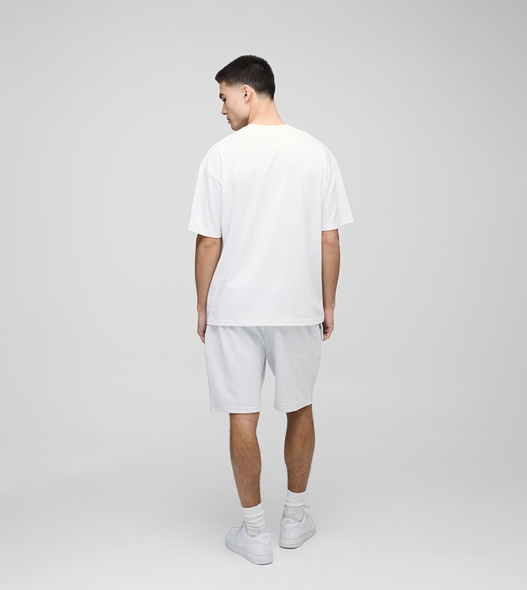 2 Pack Solid Crew Neck Oversized T-Shirts