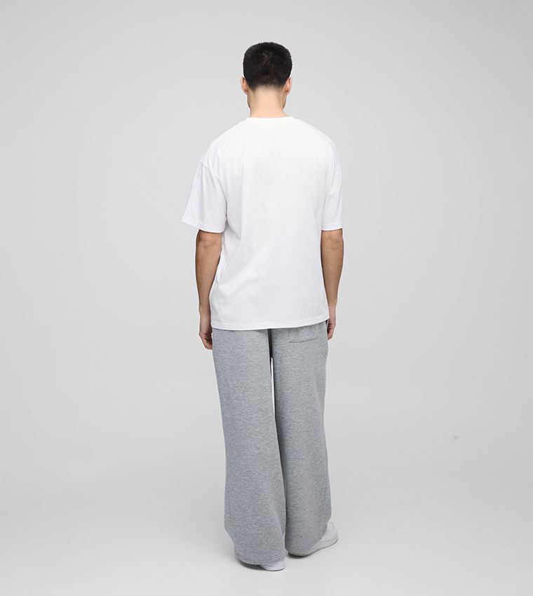 2 Pack Solid Crew Neck Oversized T-Shirts