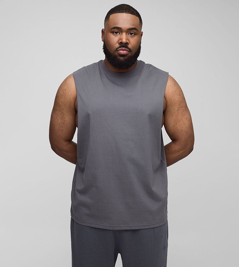 Plus & Tall Solid Drop Armhole Tank Top