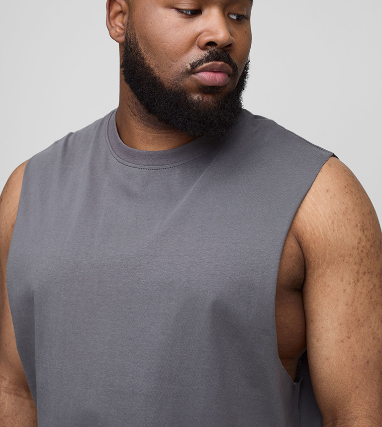 Plus & Tall Solid Drop Armhole Tank Top