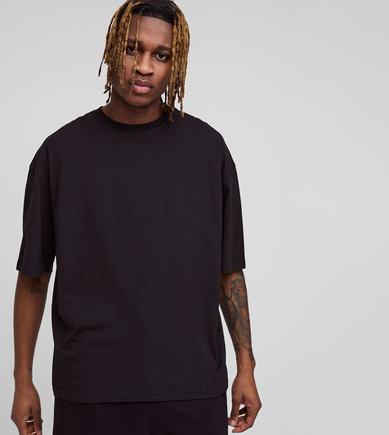 Plus & Tall Solid Oversized Boxy T-Shirt