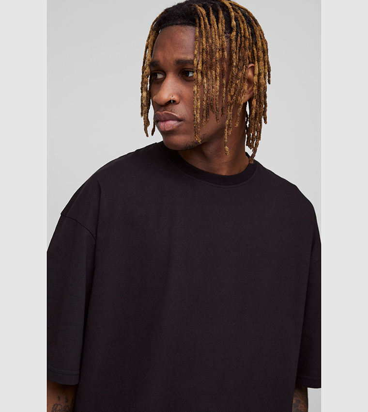 Plus & Tall Solid Oversized Boxy T-Shirt