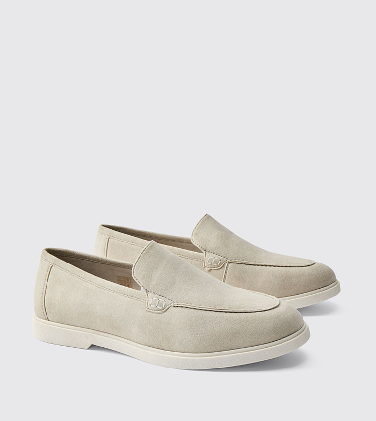 Faux Suede Slip-On Loafers