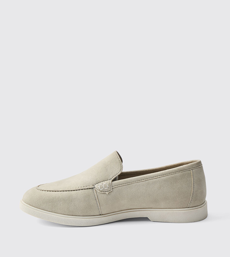 Faux Suede Slip-On Loafers