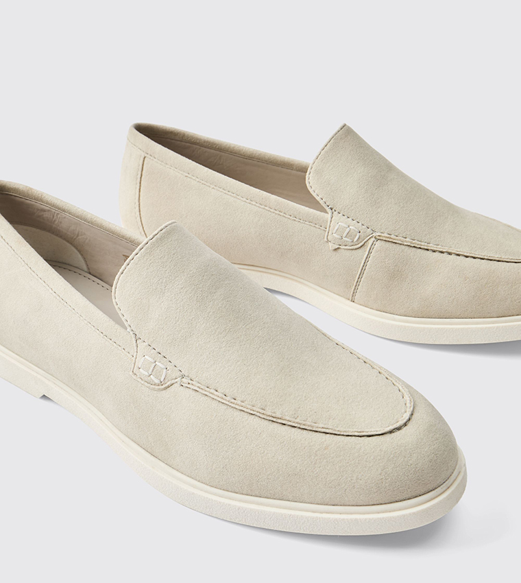 Faux Suede Slip-On Loafers