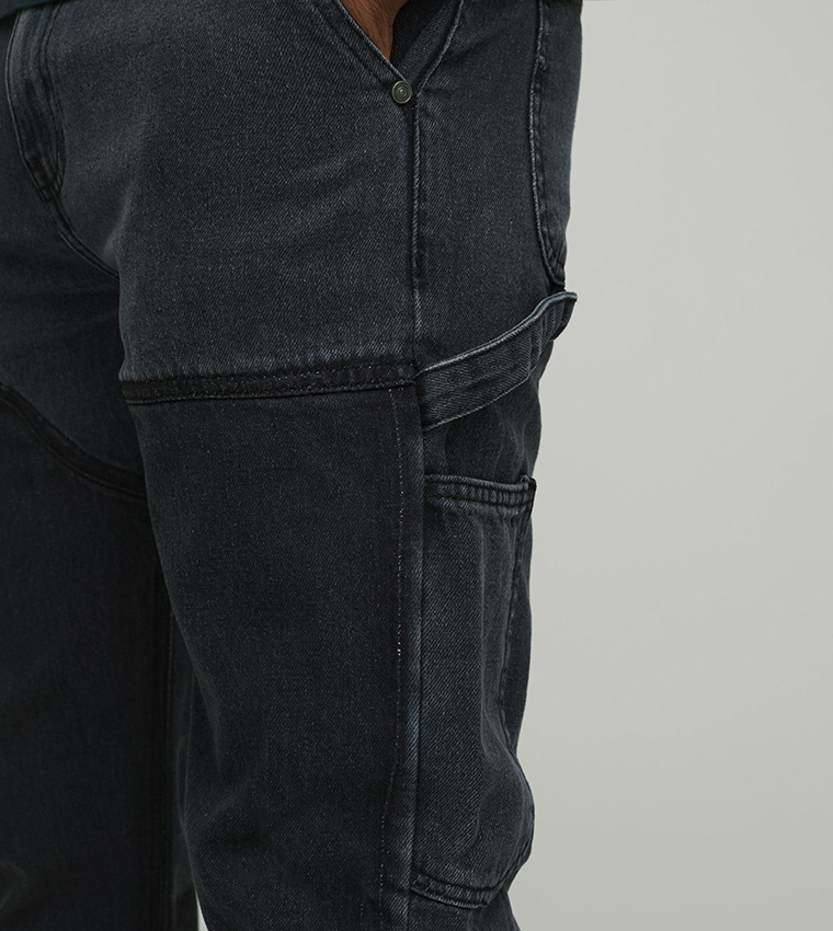 Contrast Carpenter Panel Straight Fit Jeans
