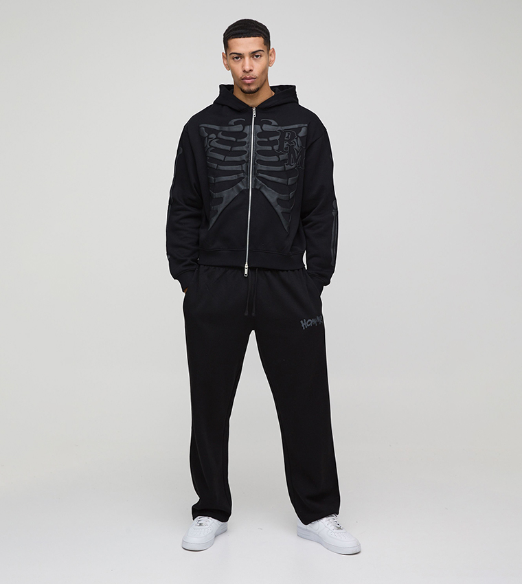 جاكيت اوفرسايز بسحاب وهودي 