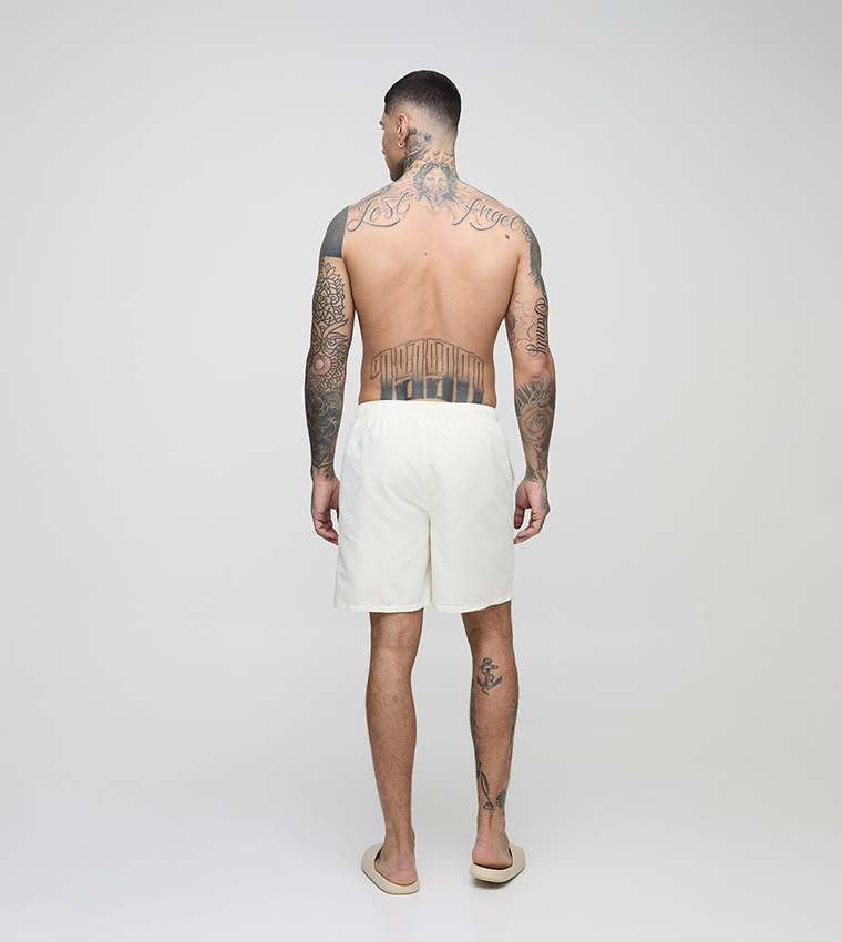 Plus & Tall Mid Rise Swim Shorts