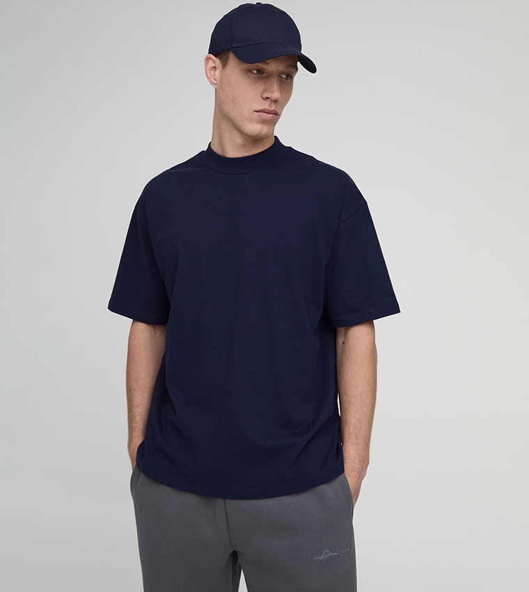 Solid Crew Neck T-Shirt
