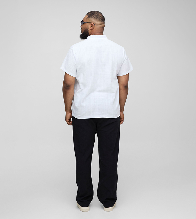 Linen Short Sleeves Oversized Shirt