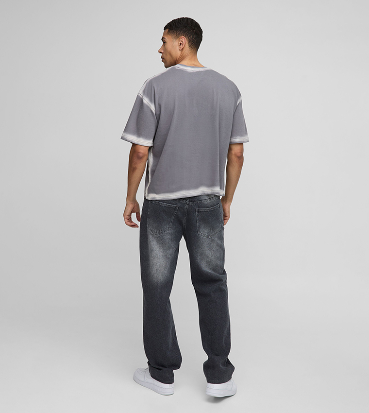 Spray Seam Oversized Boxy T-Shirt