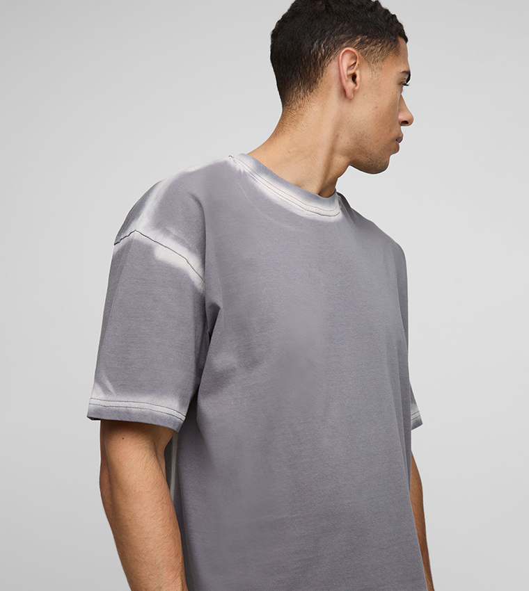 Spray Seam Oversized Boxy T-Shirt