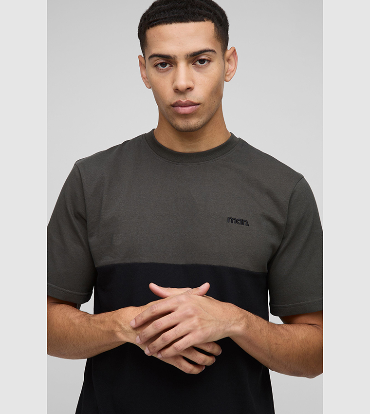 Color Block Short Sleeves T-Shirt