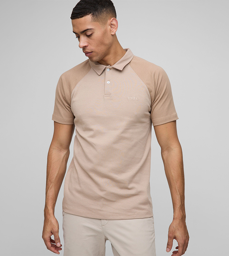 Color Block Short Sleeves Polo T-Shirt