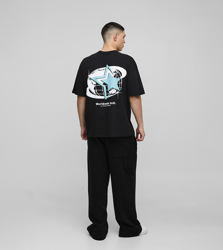 Official Globe Star Printed Oversized T-Shirt