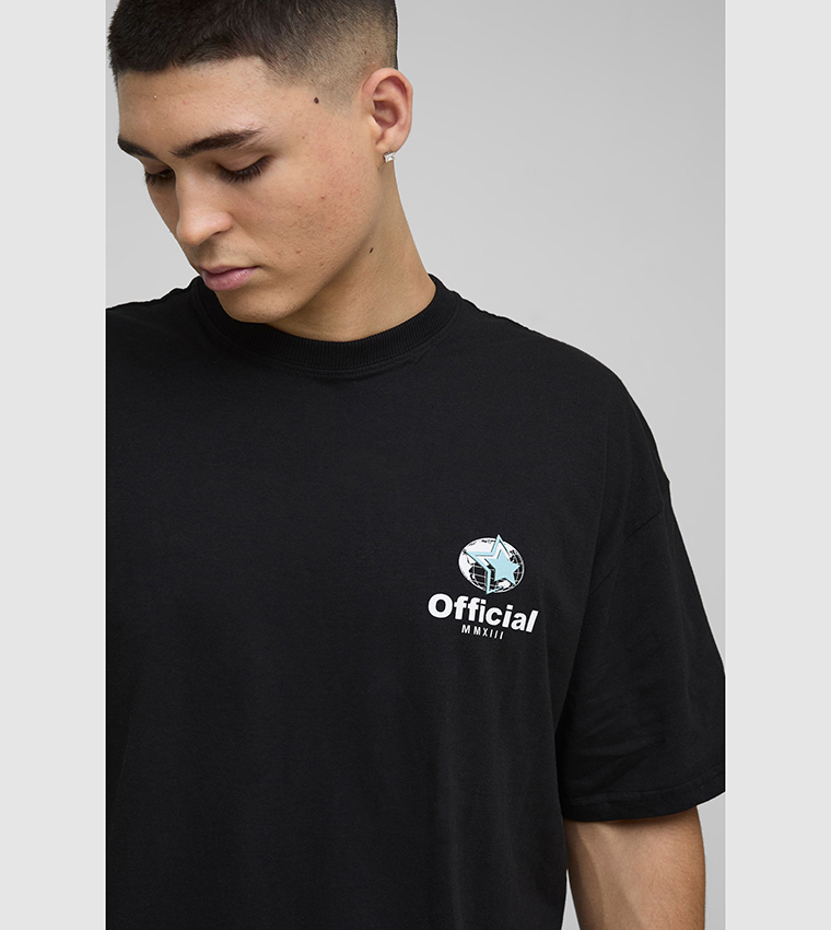 Official Globe Star Printed Oversized T-Shirt