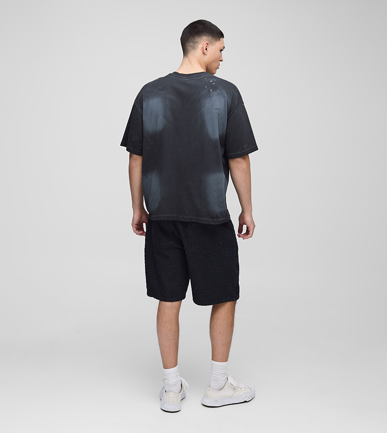 Relaxed Fit Rigid Carpenter Denim Shorts